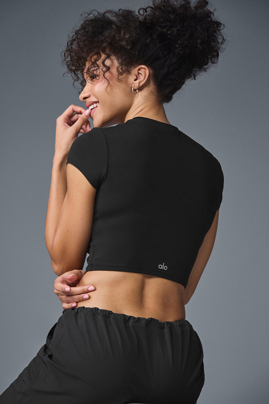 Alosoft Crop Finesse Short Sleeve T-Shirt "OUT OF STOCK"