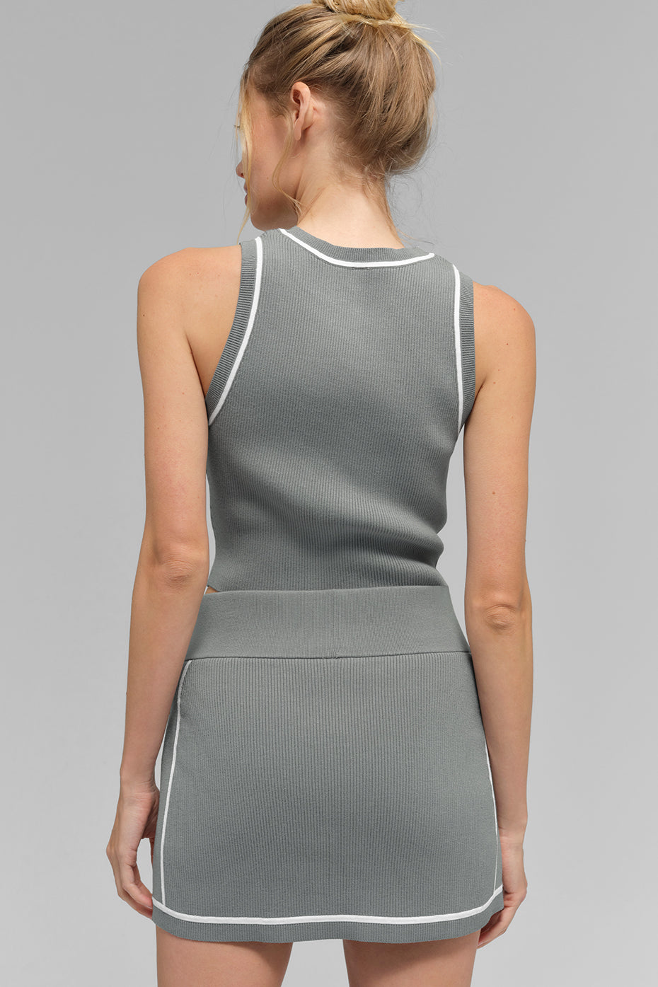 Tank Top - Ribbed Knit Highline Cropped Tank "new" "out of stock"