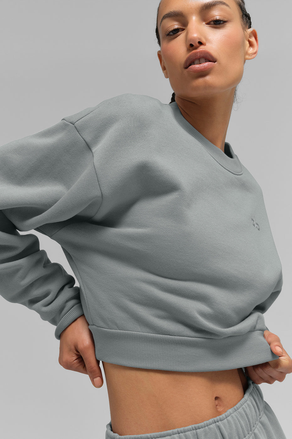 Accolade Best Seller Cropped Crew Neck Sweater