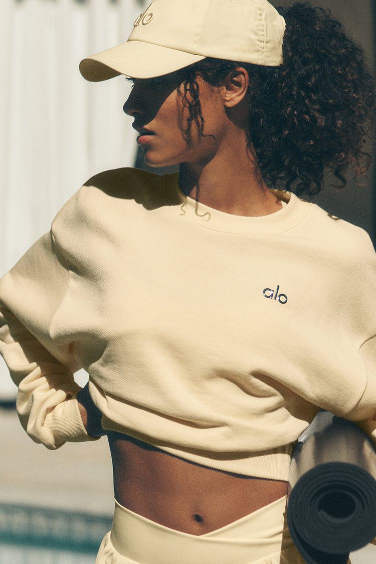 Accolade Cropped Crewneck Sweater "NEW"