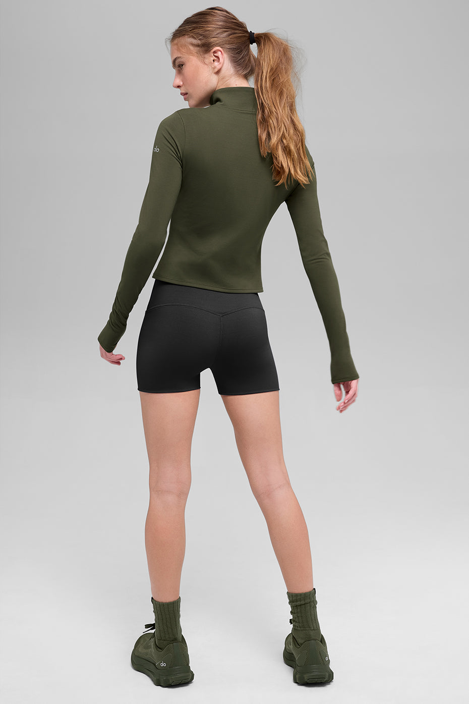 ALO Softsculpt Precision 1/4 Zip Long Sleeve Sweater "OUT OF STOCK"