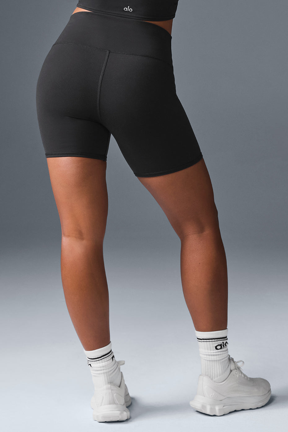 High-Waist Airbrush 5" Biker Shorts