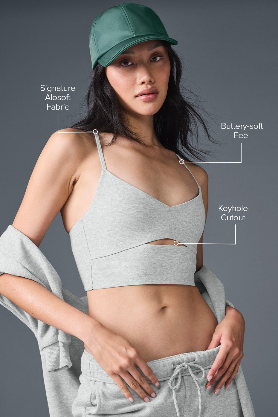 Washed Alosoft Highlight Bra