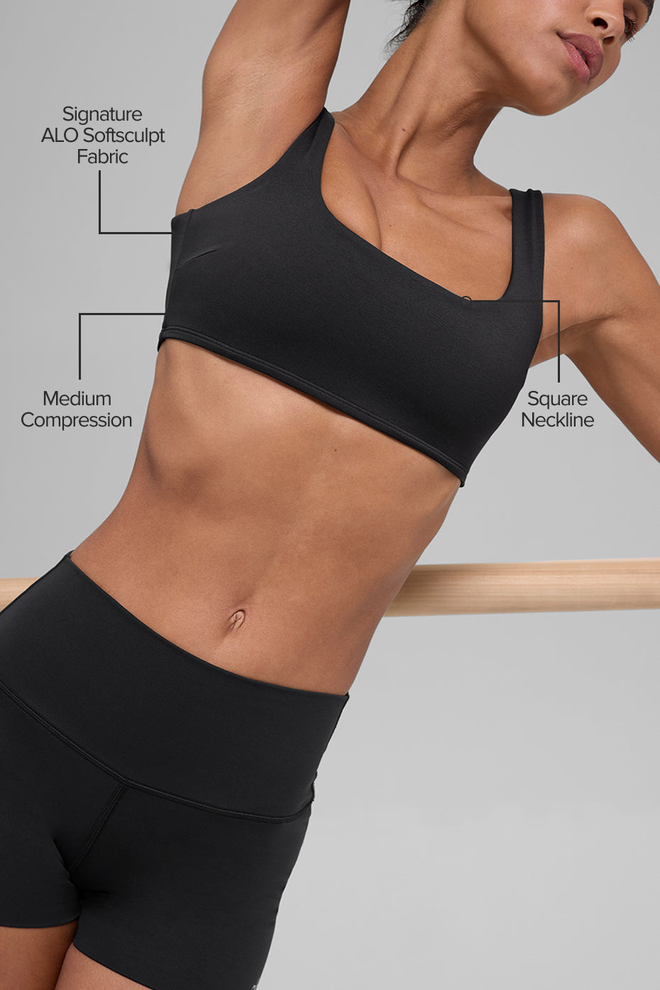 ALO Softsculpt Precision Bra - Olive Green