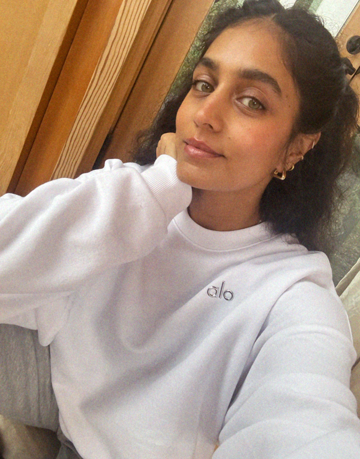 Accolade Crewneck Sweater - White