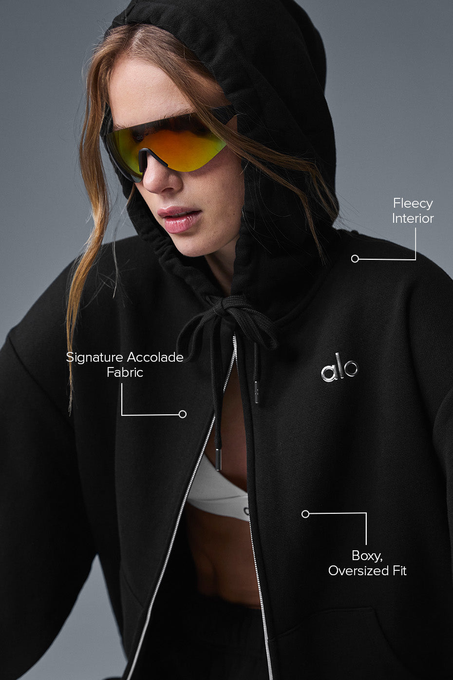 Accolade full-zip hooded jacket