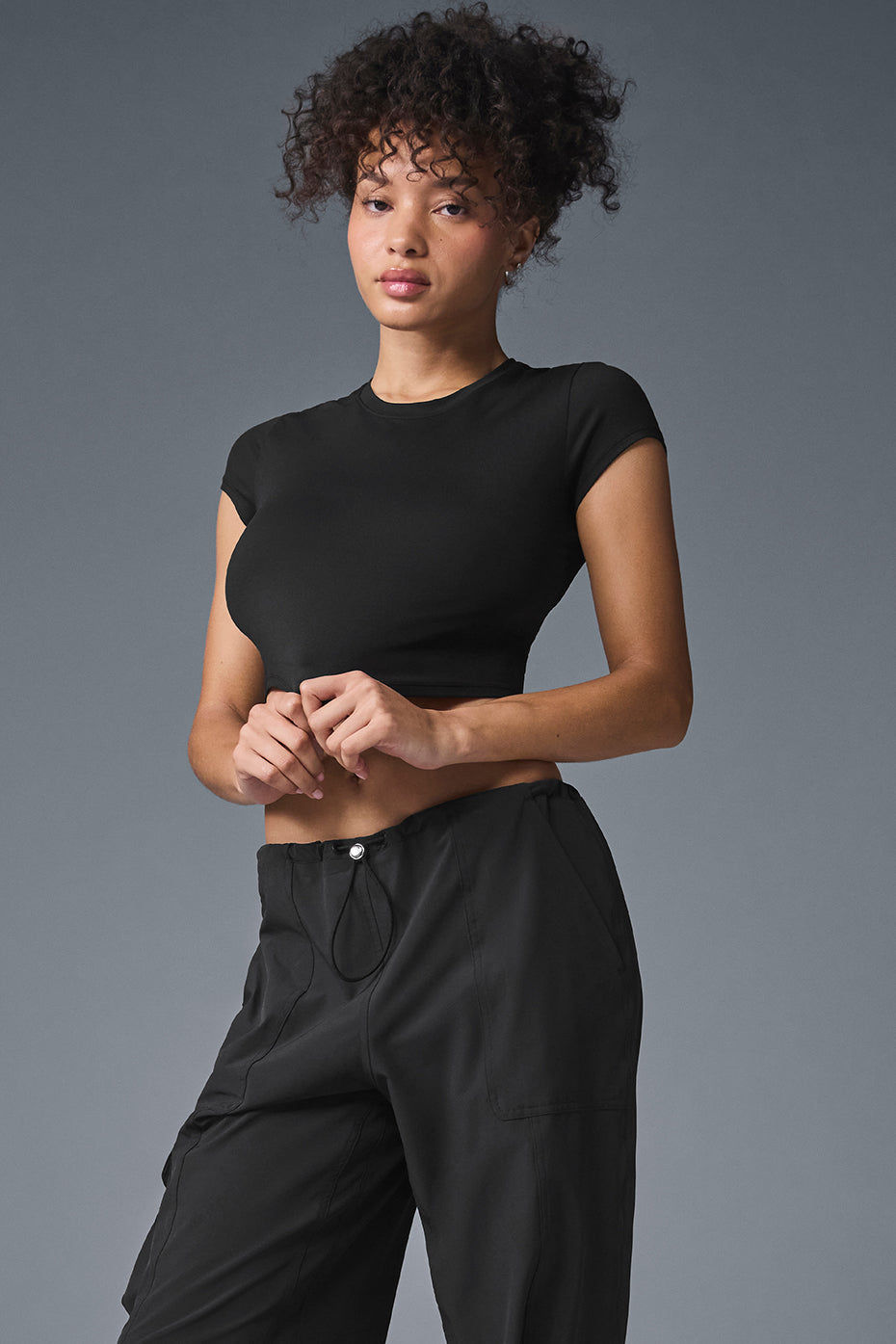 Alosoft Crop Finesse Short Sleeve T-Shirt "OUT OF STOCK"