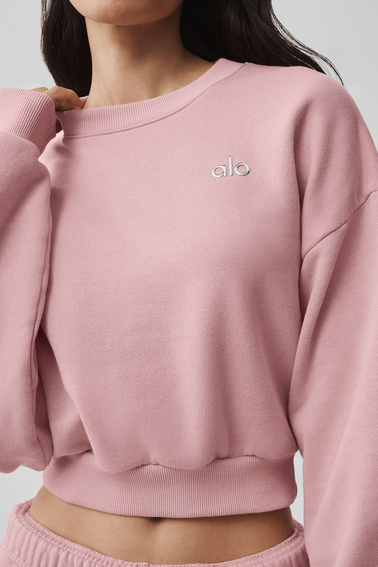 Accolade Cropped Crewneck Sweater "NEW"