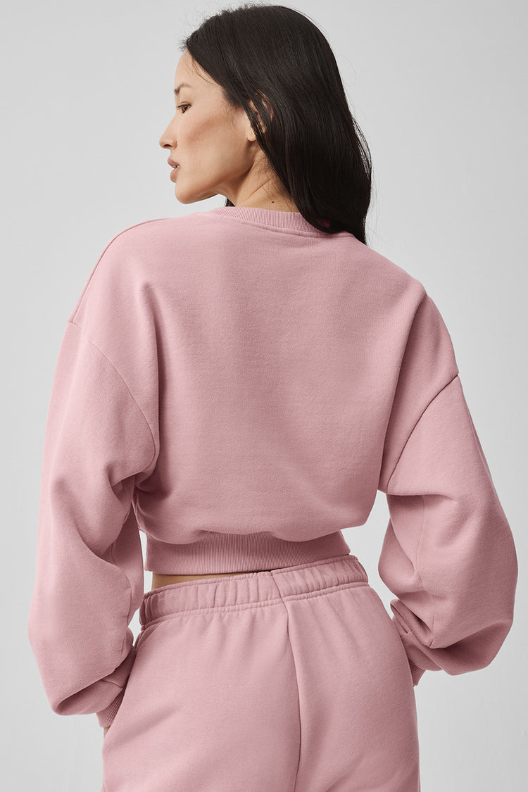 Accolade Cropped Crewneck Sweater "NEW"