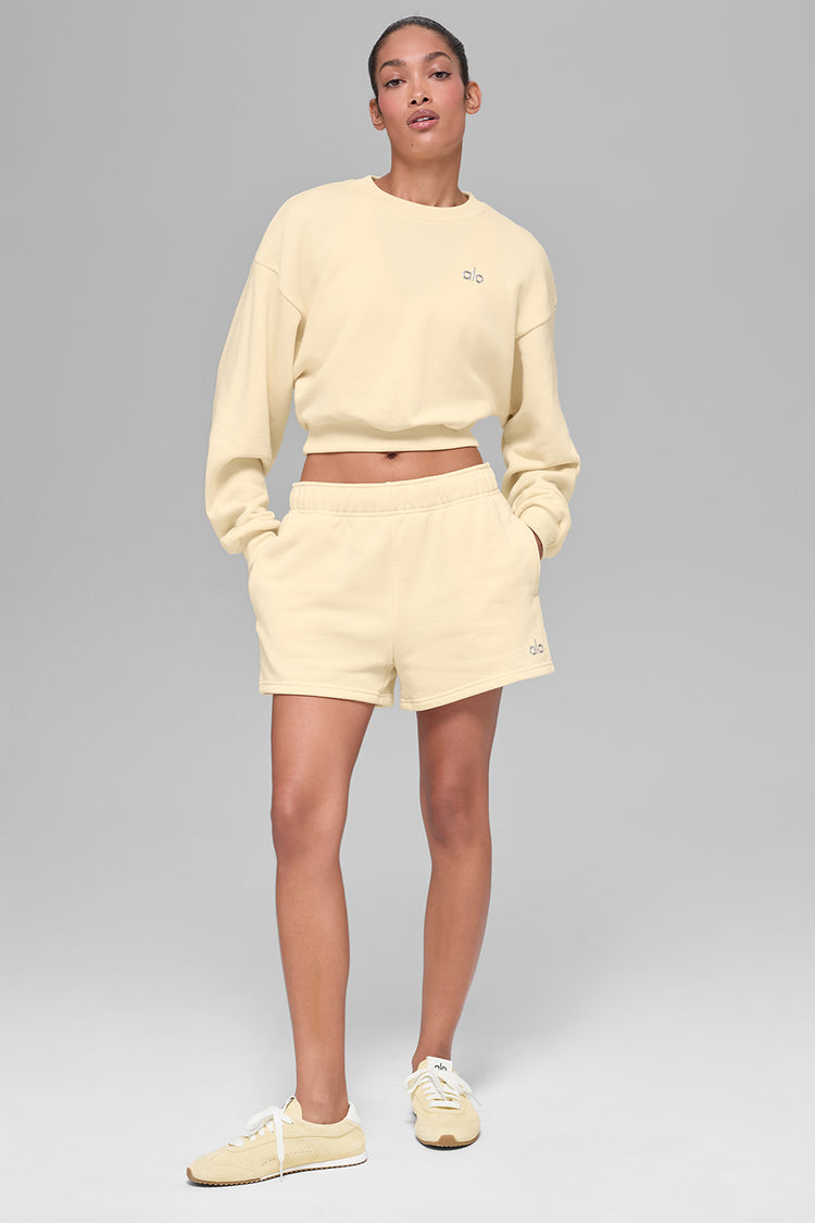 Accolade Cropped Crewneck Sweater "NEW"