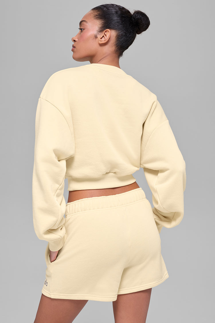 Accolade Cropped Crewneck Sweater "NEW"