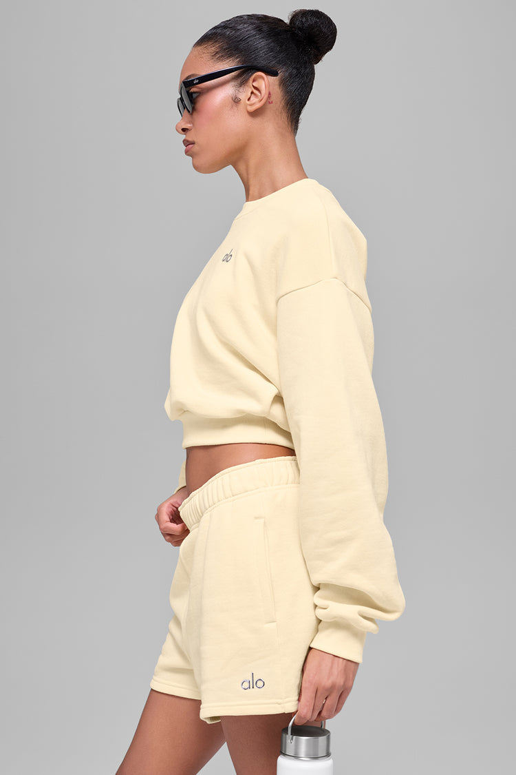 Accolade Cropped Crewneck Sweater "NEW"