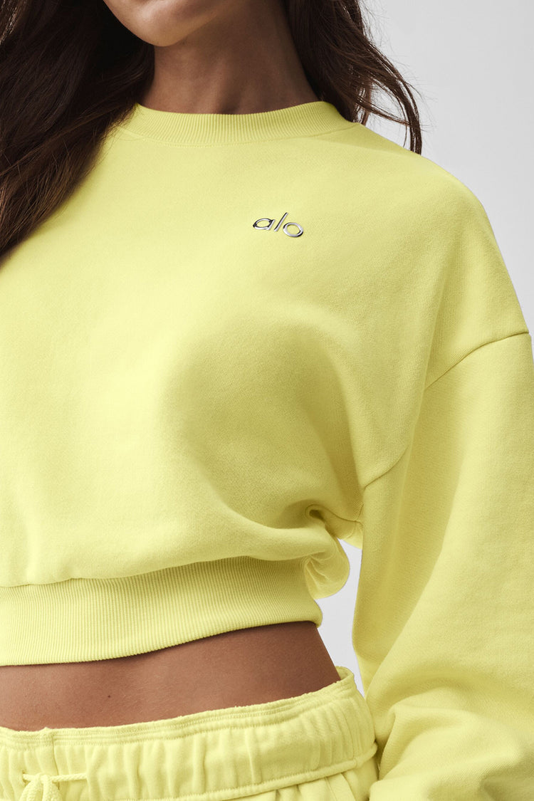 Accolade Cropped Crewneck Sweater "NEW"