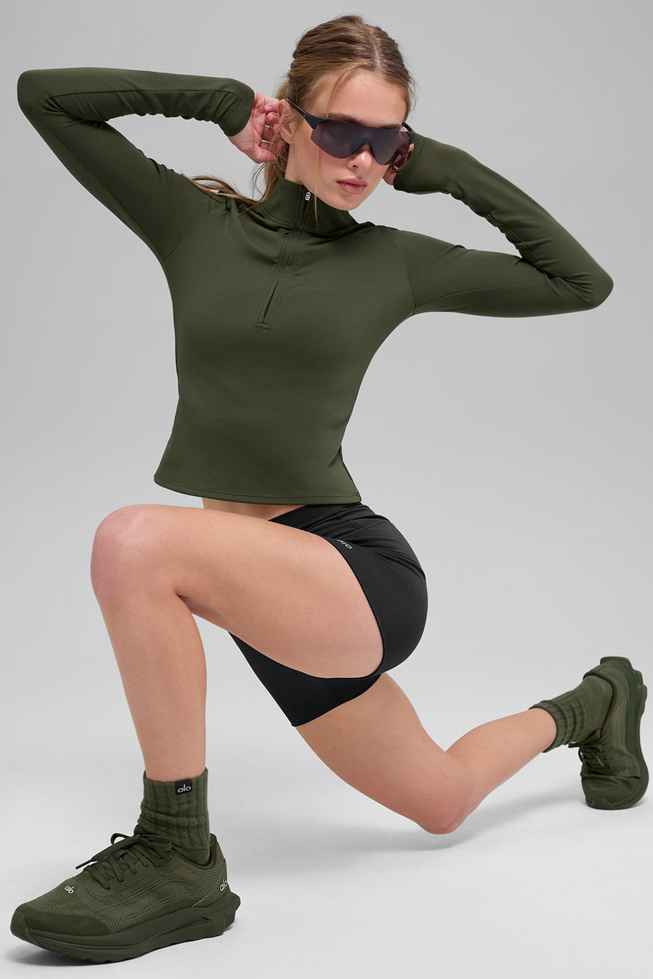 ALO Softsculpt Precision 1/4 Zip Long Sleeve Sweater "OUT OF STOCK"