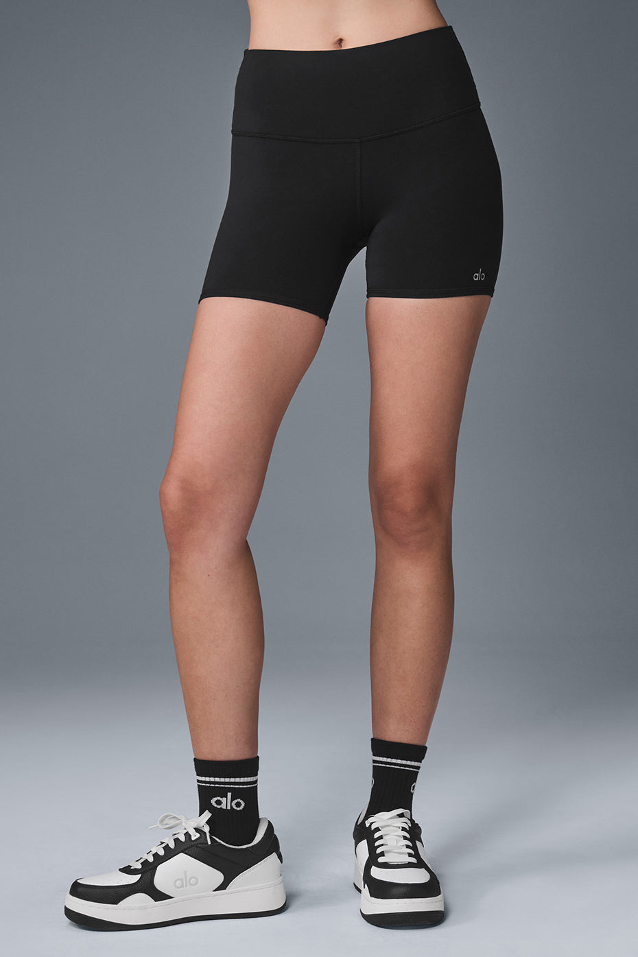 High-Waist Airbrush 5" Biker Shorts
