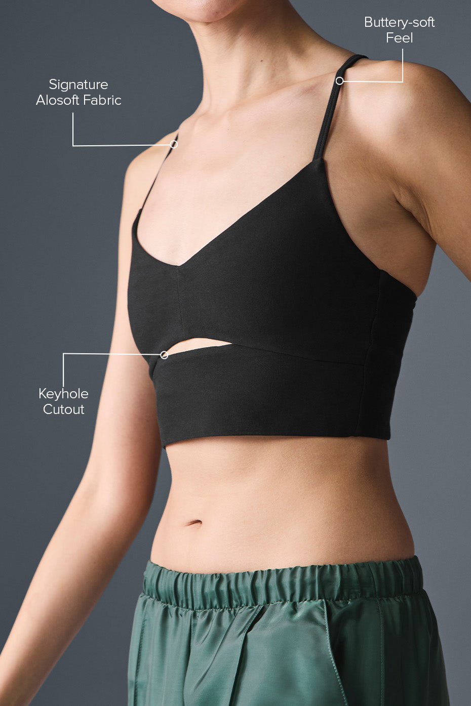 Washed Alosoft Highlight Bra